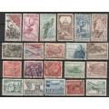 CZECHOSLOVAKIA -  Part sets and commemorative Issues (130 stamps) VF USED