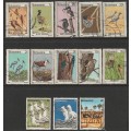 Thematic - BIRDS Issues  Very nice used selection (47 stamps)