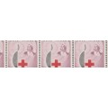 RSA -  1963 Red Cross Issue Two bottom strips of 7 and 8 with VARIETY on both **MNH**