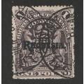 BSAC - RHODESIA  1909 Definitive Issue  1 pound greyish violet  VF USED
