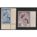 FALKLAND ISLANDS  - 1948 Silver Royal Wedding Anniversary Complete set **MNH**