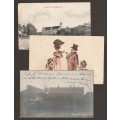 DENMARK - Postal History Early 1900th postmarks on postcards