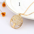Golden Hollow Tree Necklace and Pendant