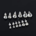 6 Pair Pretty Silver Rhinestone Ear Stud Earrings