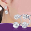 Elegant Pearl Rhinestone Ear Stud Earrings