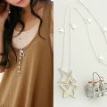 Hot Stars Pendant Long Chain Necklace