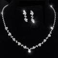 Elegant Crystal Necklace and Earrings Set