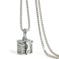 Silver Box Memorial Keepsake Ash Holder Necklace