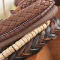 Braided Leather 5 Piece Bracelet