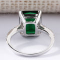 Timeless 925 Silver Emerald Ring