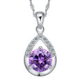 Elegant Clavicle Chain Crystal Pendant Necklace