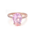 Elegant Gold Pink Sapphire Eternity Ring