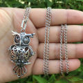 Owl Locket Essential Oil Aromatherapy Diffuser Necklace
