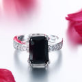 Elegant Silver Black Onyx Ring