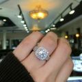 Silver Sapphire CZ Stone Ring