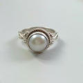 Antique White Pearl Ring