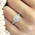 Elegant Silver Rings White Sapphire CZ Ring