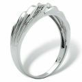 Silver White Sapphire CZ Ring-