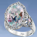 Silver Butterfly Elegant Ring