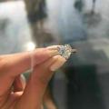 Silver White Sapphire CZ Heart Ring
