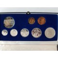 South African 1985 Proof Coin Set (SILVER) set in SA Mint box