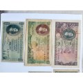 MH De Kock , South African various 1,5, 10 Poundand 10 Shillings  banknotes 1946-1957