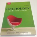 Psychology in the Work Context, 5th Edition, Bergh Geldenhuys