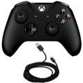 Xbox One X Controller with Sparkfox - braided charging cable