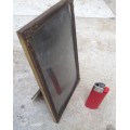 vintage brass photo frame with convex glass plus 2 other brass frames