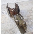 metal horse and cart miniature