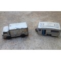 pair of Corgi Juniors , caravan and lorry
