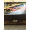 vintage Japanese music jewelry box , mother of pearl , needs a service