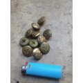 Old Navy brass buttons 11 units