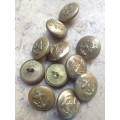 Old Navy brass buttons 11 units