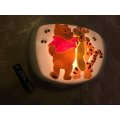Winnie the Pooh and Tigger Disney Night Light for Baby Crib 1997 , crib mounting disc