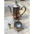 vintage Elweco silver plated tea pot teapot and milk jug sp on b lot