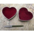 heart shaped rose princess jewelery box