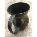 Vintage copper small jug , rustic