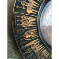 vintage heavy NB copper plate wall hanging