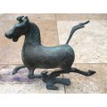 Vintage Bronze Chinese Flying Running Horse of Gansu Sculpture figure, Treading on flying swallow