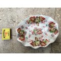 James Kent Floral plate Bowl Wavey Vintage Bowl , trinket dish