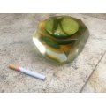 Vintage  Murano glass ashtray by Flávio poli