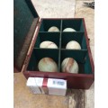 precious stone egg eggs lot of 6 JUMBO