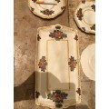 vintage john maddock minerva sandwich platter plate and 3 small plates