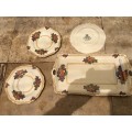 vintage john maddock minerva sandwich platter plate and 3 small plates