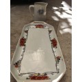 vintage thomas hughes and sons milk jug and scotch ivory sandwich platter plate