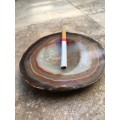 vintage agate polished natural gemstone ashtray