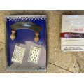 vintage Doll house Bodo Hennig sieve and graters in original packaging