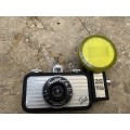 vintage retro la sardina splendour lomo camera with flash and yellow cover