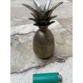 vintage brass pineapple container , india